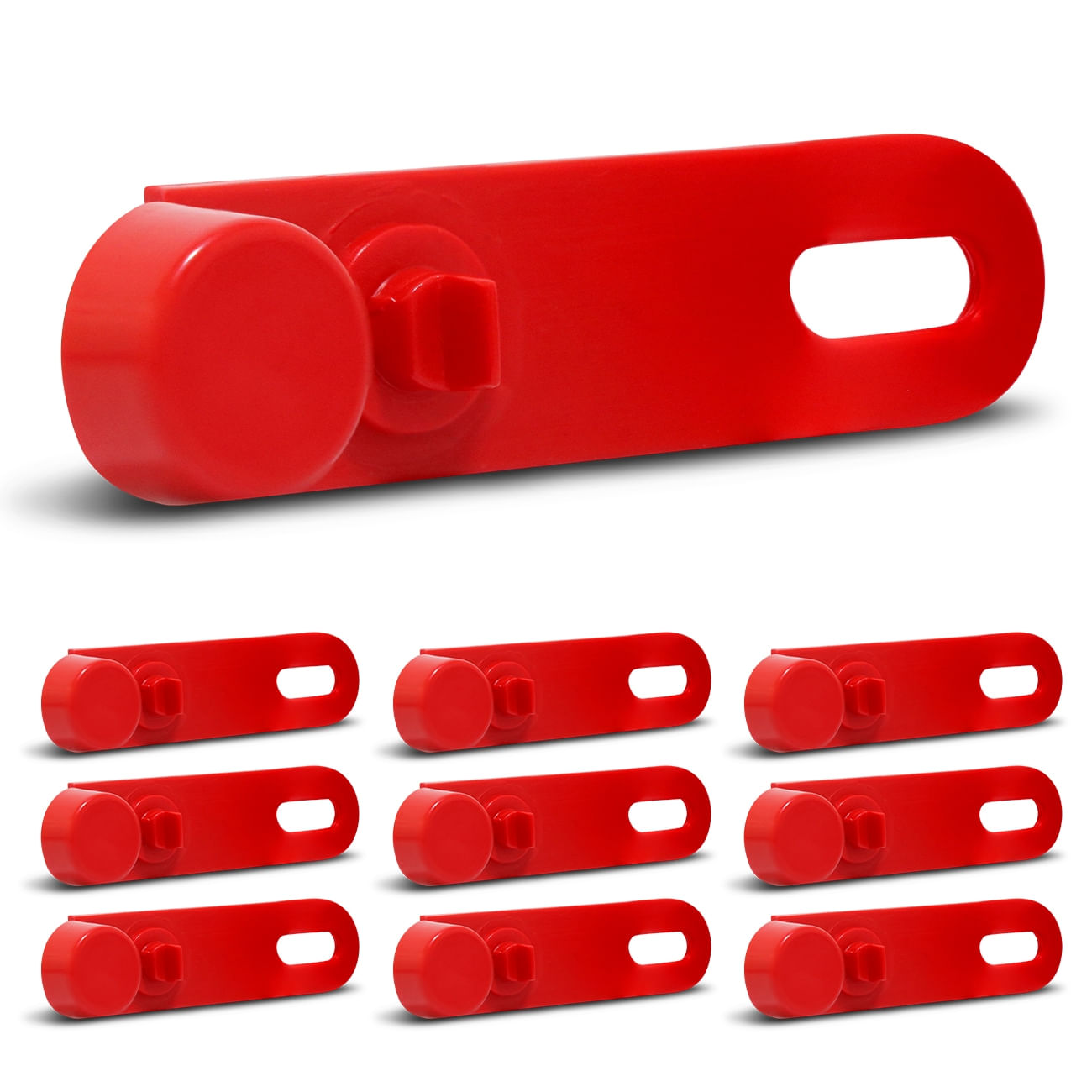 Kit Botão para Viseira Capacete Automatic FW3 Reparo Vermelho 10 Peças