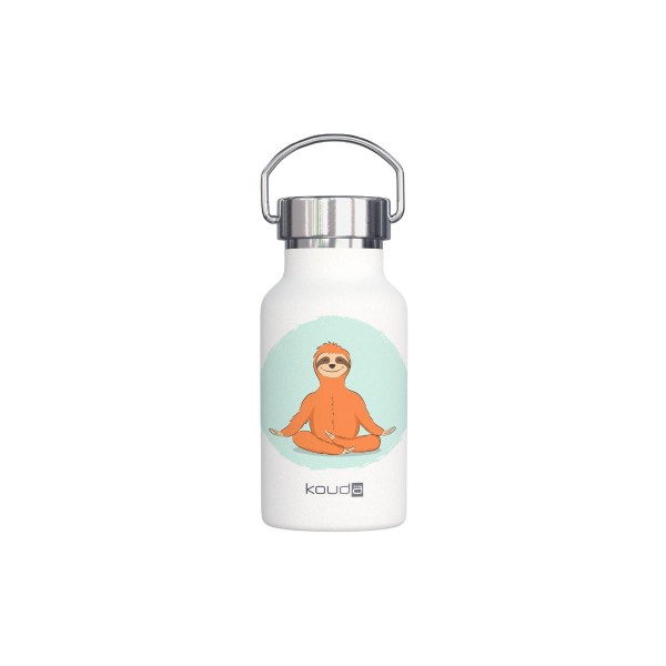 Encontraproduto.com.br - Garrafa Kouda 350ml 10356 Branca Sloth Yoga