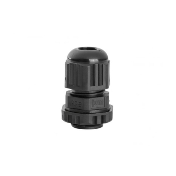 Prensa Cabo PVC PG 16 Preto Curto Com Porca Ip68 Kraus Muller