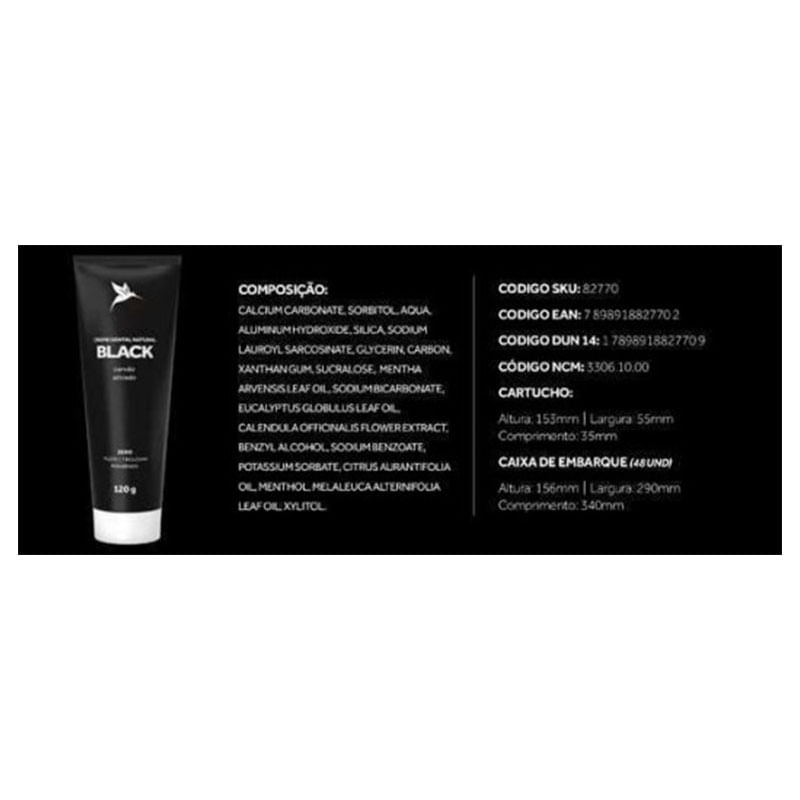 Encontraproduto.com.br - Creme Dental Natural Black Puravida 120g