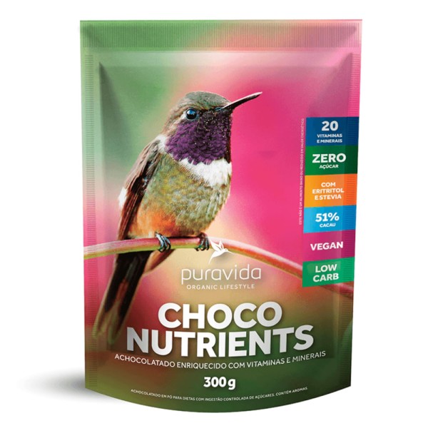 Achocolatado Orgânico Choco Nutrients 300g - Pura Vida