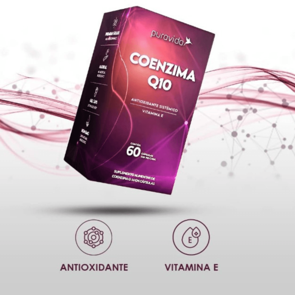Encontraproduto.com.br - Vitamina Pura Vida Coenzima Q10 Metabolic Health com 60 Capsulas Un