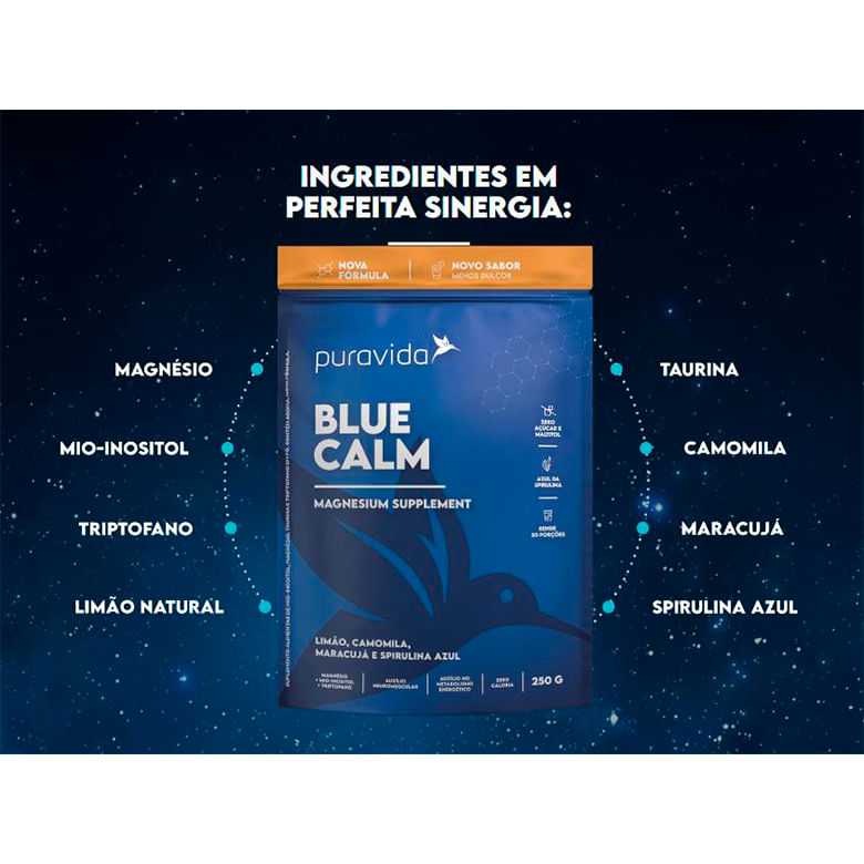 Encontraproduto.com.br - Blue Calm Spirulina Azul Puravida 250g