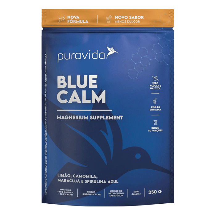 Encontraproduto.com.br - Blue Calm Spirulina Azul Puravida 250g