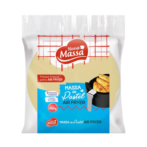 Encontraproduto.com.br - Massa de Pastel NOSSA MASSA Air Fryer Resfriado 300g