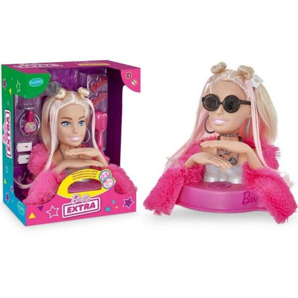 Encontraproduto.com.br - Barbie Styling Head Extra com Frases - 1290 PUPEE BRINQUEDOS