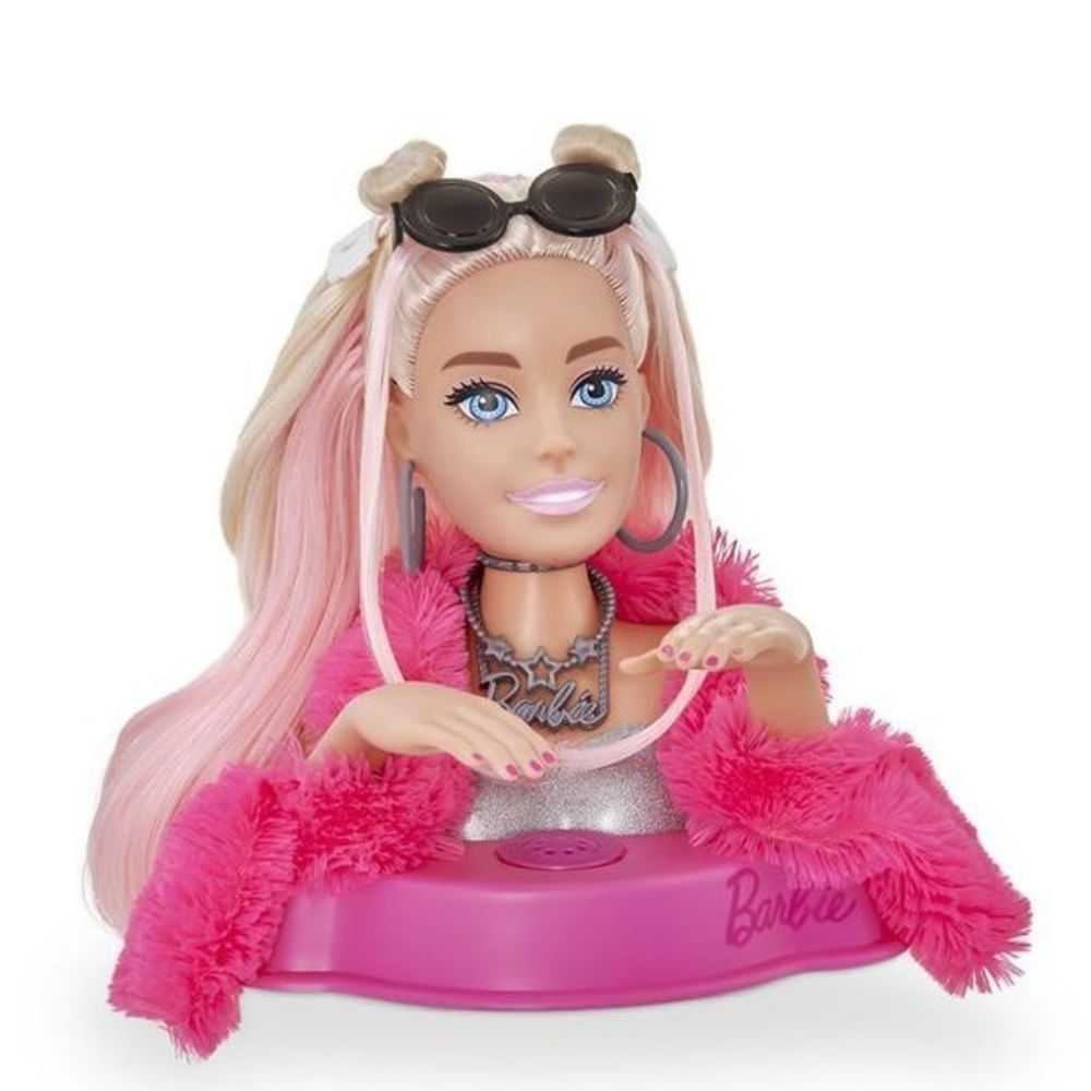 Encontraproduto.com.br - Barbie Styling Head Extra com Frases - 1290 PUPEE BRINQUEDOS