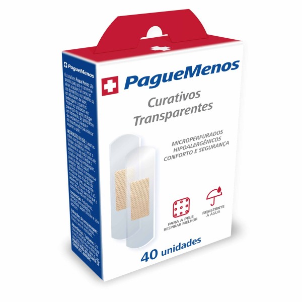 Encontraproduto.com.br - Curativo Pague Menos Transparente Com 40 Unidades