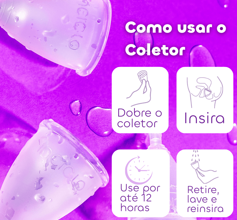 Encontraproduto.com.br - Kit Coletor Menstrual Inciclo + Cápsula Esterilizadora Teen (até 19 anos e sem filhos)