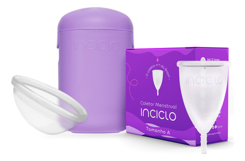 Kit Coletor Menstrual + Disco Menstrual + Cápsula Esterilizadora Inciclo B (de 20 a 29 anos e sem filhos)