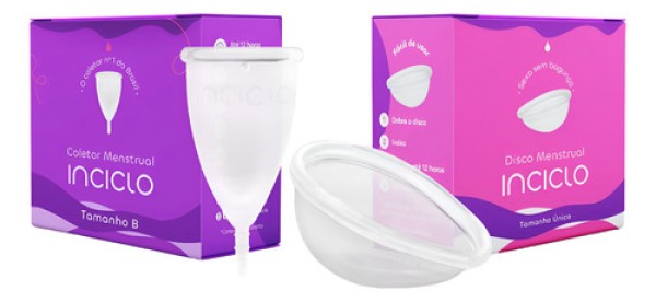 Kit Coletor Menstrual + Disco Menstrual Inciclo B (de 20 a 29 anos e sem filhos)