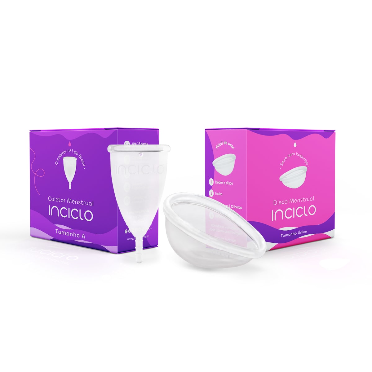 Kit Coletor Menstrual + Disco Menstrual Inciclo B (de 20 a 29 anos e sem filhos)