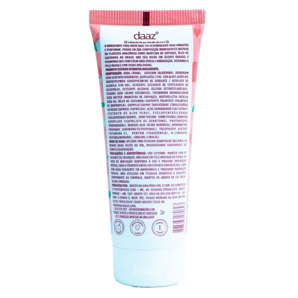 Encontraproduto.com.br - Hidratante Para Mãos Daaz Pitanga & Lichia 60ml