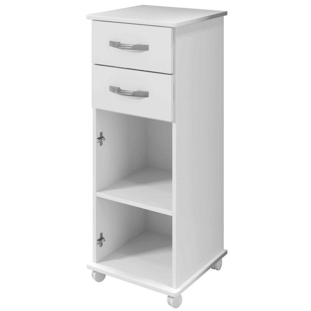 Encontraproduto.com.br - Balcão Tókio 2 Gavetas Arte Móveis Cor Branco