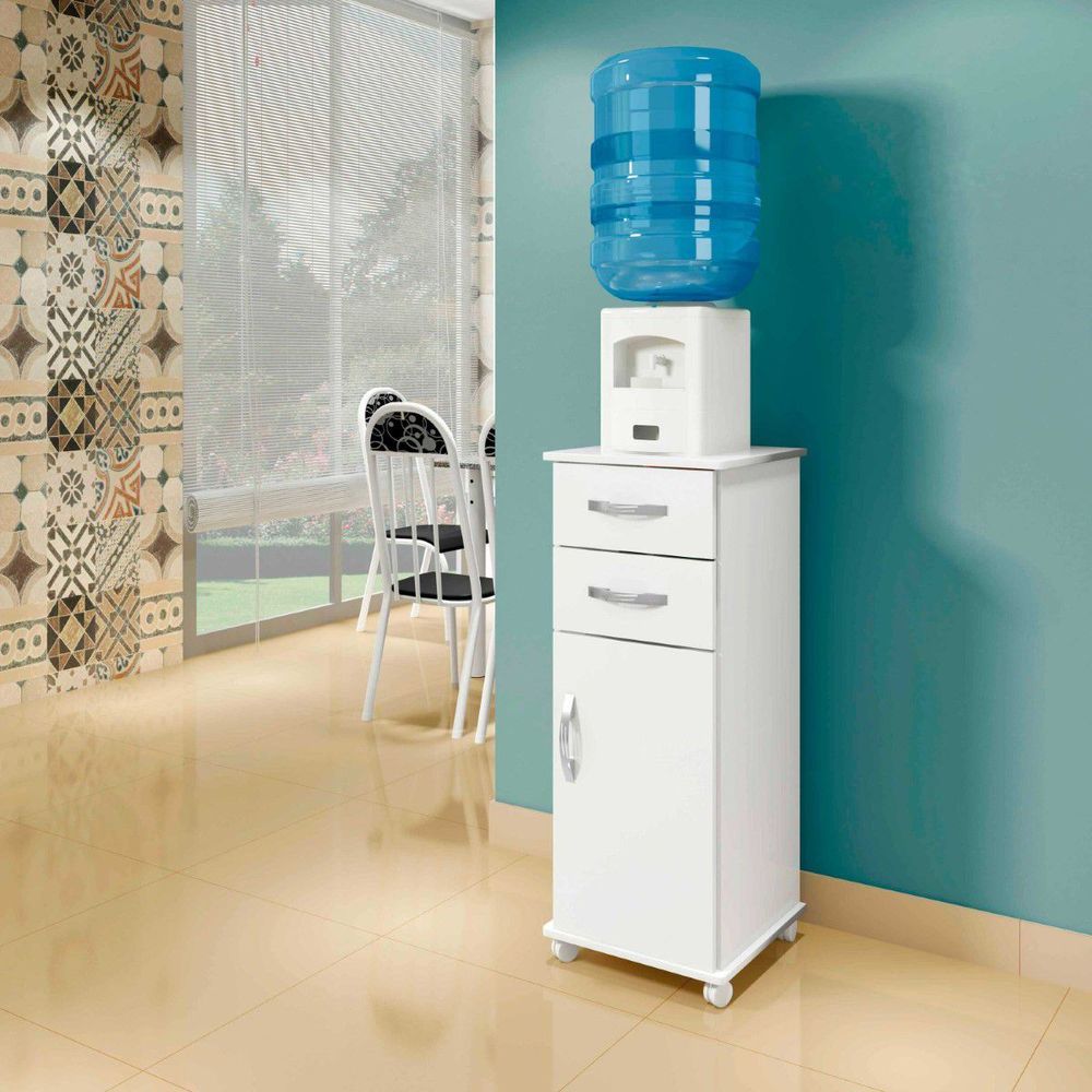 Encontraproduto.com.br - Balcão Tókio 2 Gavetas Arte Móveis Cor Branco