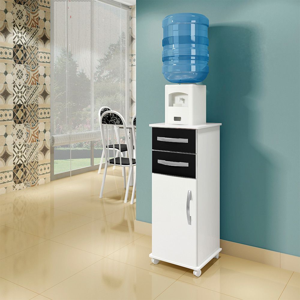 Encontraproduto.com.br - Balcão Tókio 2 Gavetas Arte Móveis Cor Branco