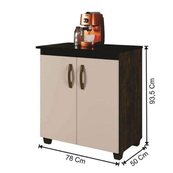Encontraproduto.com.br - Balcão De Cozinha Cooktop Fox Ipe-off