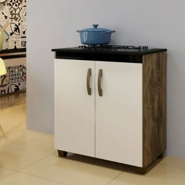 Encontraproduto.com.br - Balcão De Cozinha Cooktop Fox Ipe-off