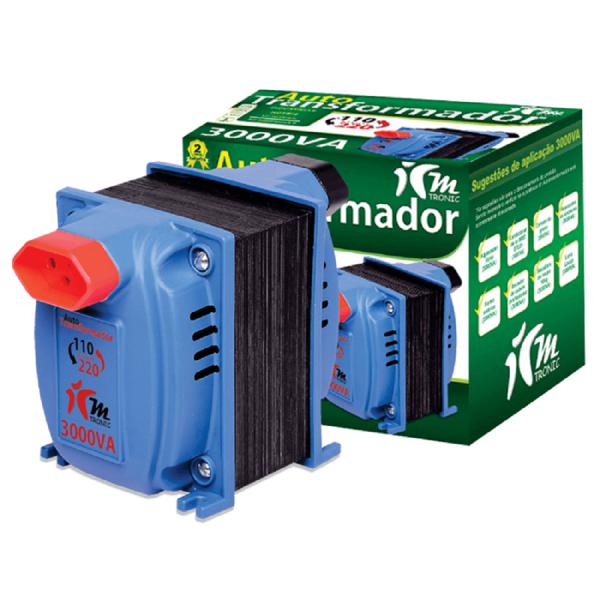 Encontraproduto.com.br - Auto Transformador IPEC 3000VA/2100W MT3000 - Bivolt