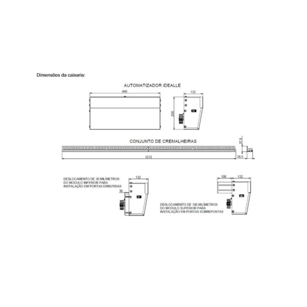 Encontraproduto.com.br - Motor Porta Social De Correr Idealle Laboratório Com Trava Abertura Sem Toque