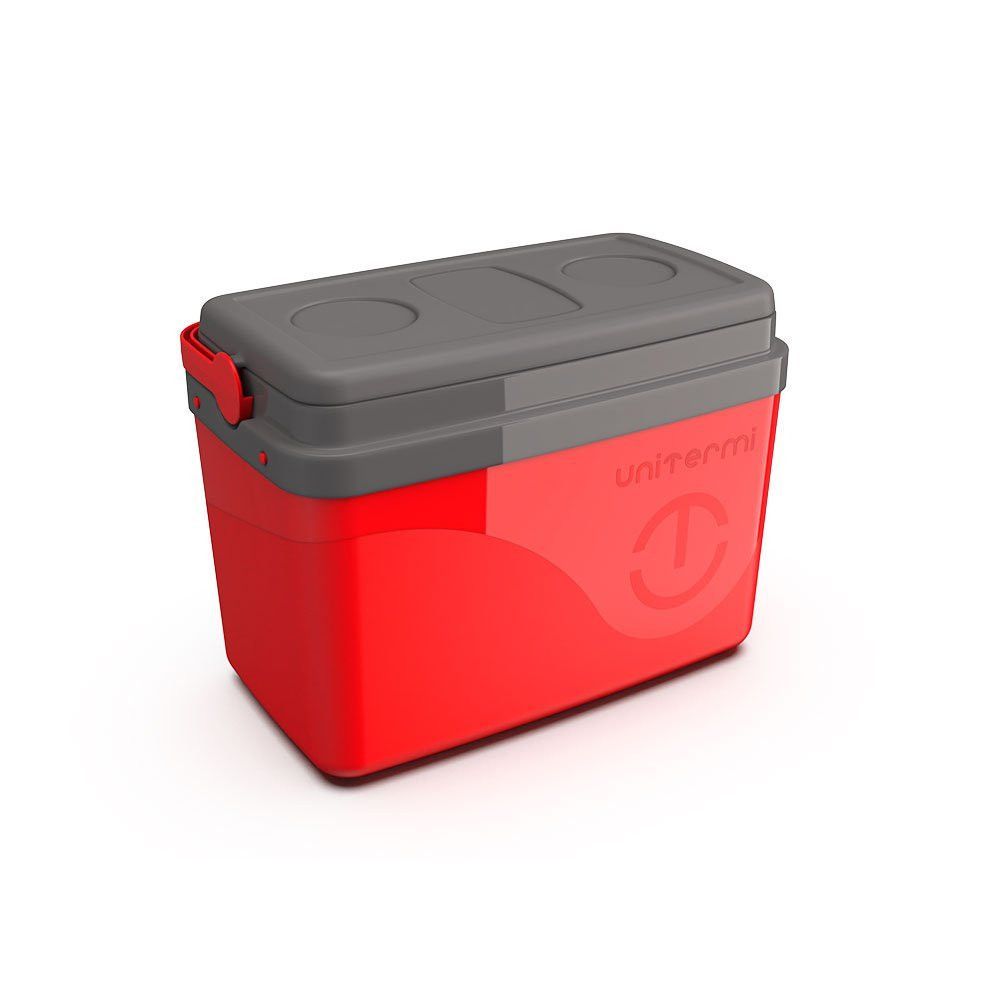 Encontraproduto.com.br - Cooler Térmico Unitermi Caixa Floripa Com Alça De 7,5 Litros Com Capacidade Para 12 Latas - Vermelha