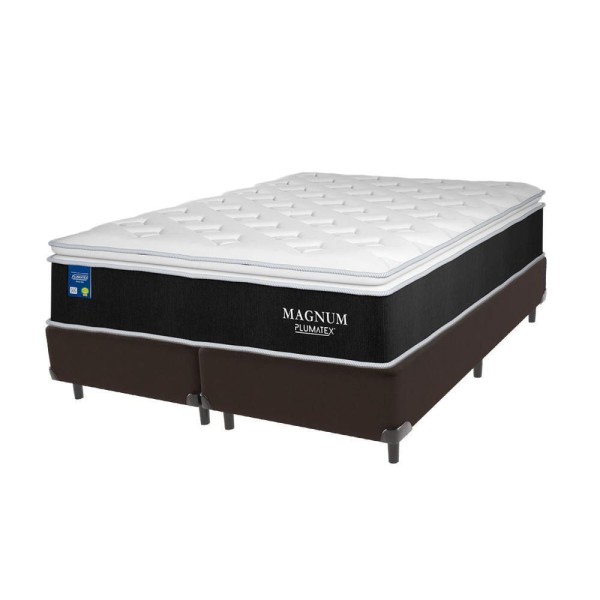 Encontraproduto.com.br - Cama Box King Colchão Magnum Plumatex Pillowtop High Tech