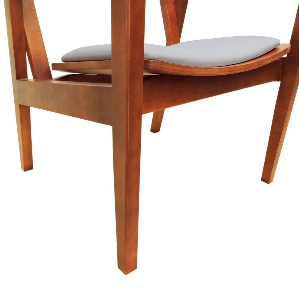 Encontraproduto.com.br - Poltrona Gusty Com Encosto Telinha Assento Anatômico - Amêndoa Estofado Linho Bege