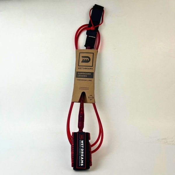 Encontraproduto.com.br - Leash Wet Dreams Comp Cord 66 x 6mm Premium Vermelho