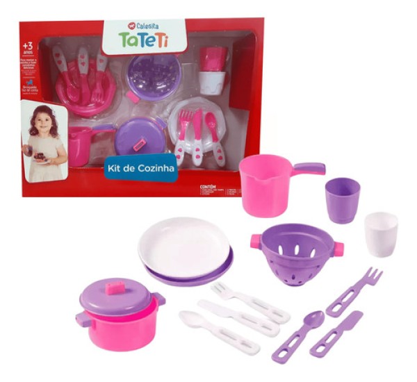 Kit de Cozinha Rosa/Lilás - Calesita 0335