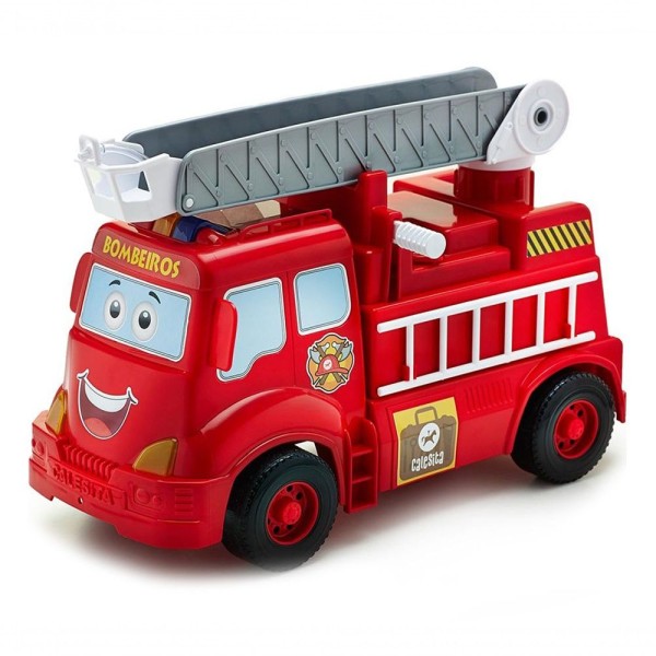 Encontraproduto.com.br - Caminhão Bombeiros em Ação com Água, Som e Luz - Tateti 408