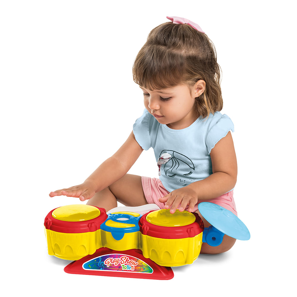 Encontraproduto.com.br - Bateria Play Show Com Luz E Som Tateti 0829