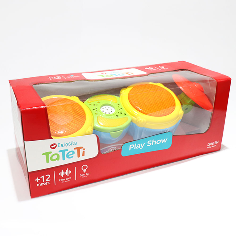 Encontraproduto.com.br - Bateria Play Show Com Luz E Som Tateti 0829