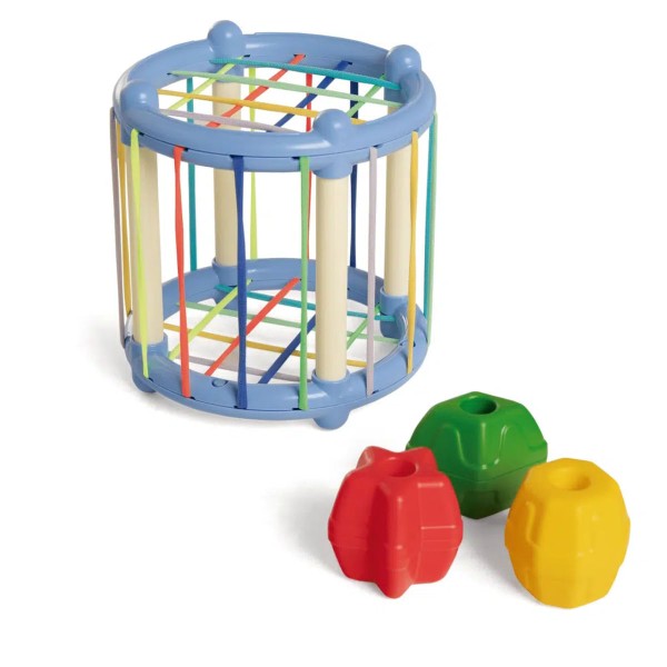 Encontraproduto.com.br - Brinquedo Infantil Desafio A Fio Cilindro Elástico - Tateti 870