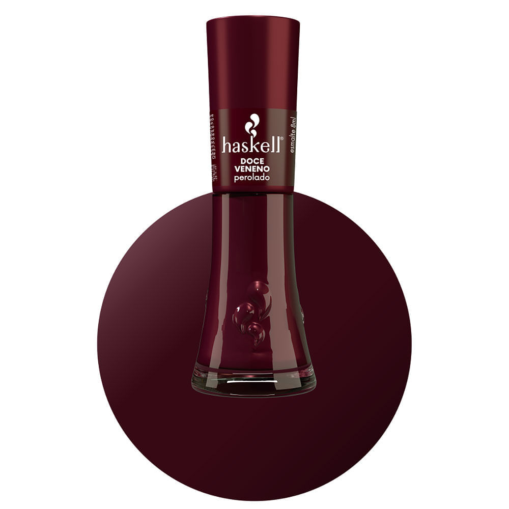 Encontraproduto.com.br - Haskell Esmalte Perolado 8mL - 13 Doce Veneno