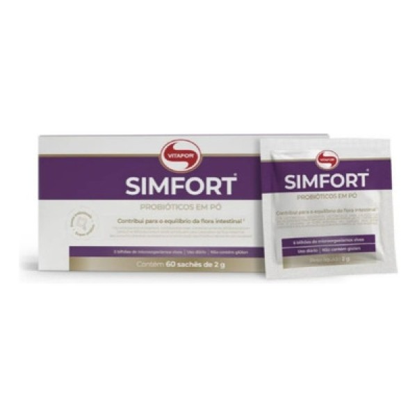Encontraproduto.com.br - Simfort Mix Probióticos (60 Sachês de 2g) - Vitafor