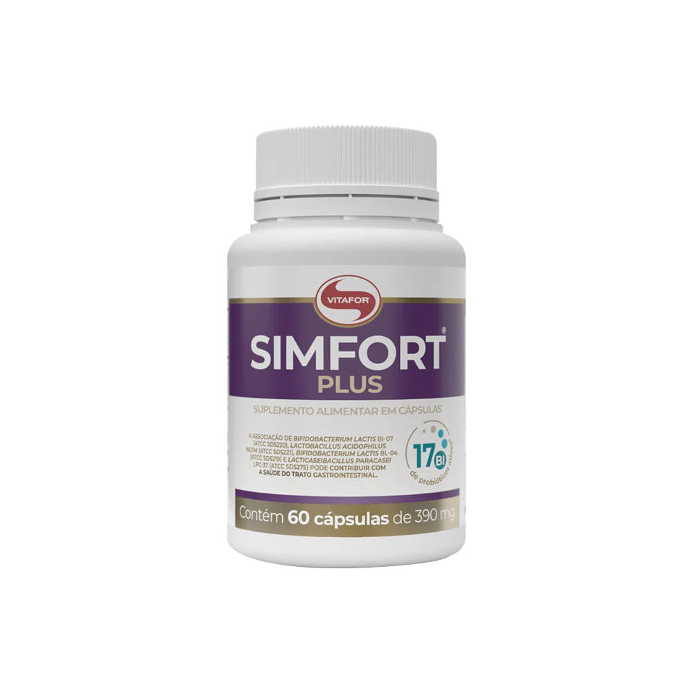 Encontraproduto.com.br - Kit 2x Simfort Plus 60 caps Vitafor