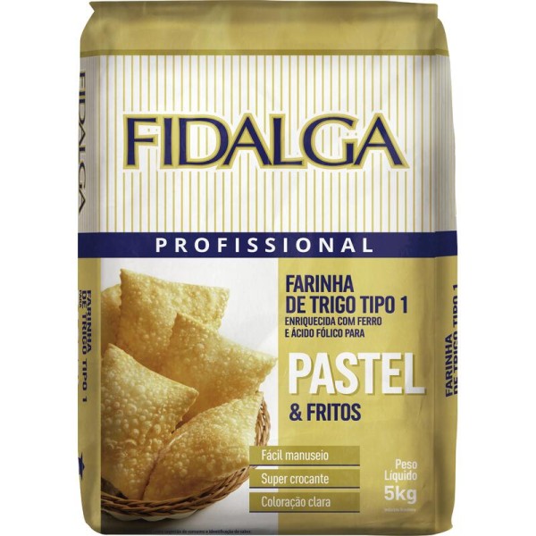 Encontraproduto.com.br - Farinha de Trigo Especial Fidalga Pastel Pacote com 5kg