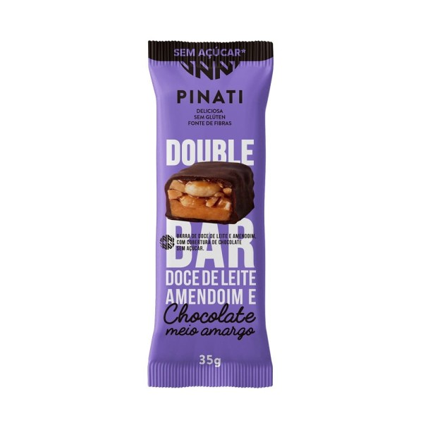 Encontraproduto.com.br - Barra Pinati Double 35gr Doce Leite Amendoim E Chocolate Meio Amargo