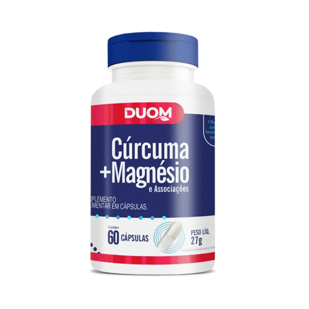 Cúrcuma + Magnesio e Associações C/60 Cápsulas - Duom