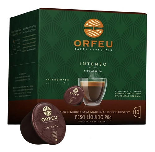 Cápsulas compatíveis Dolce Gusto®* Intenso 10 un