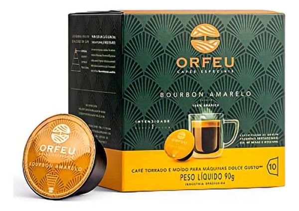 Encontraproduto.com.br - Cápsulas compatíveis Dolce Gusto®* Bourbon Amarelo 10 un