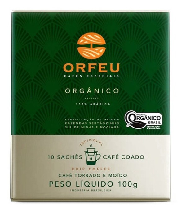 Drip Coffee Orfeu Orgânico 10 Sachês