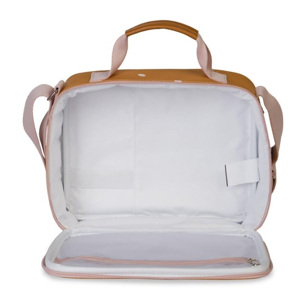Encontraproduto.com.br - Lancheira Kids MasterBag Arco-Íris Boho Mostarda