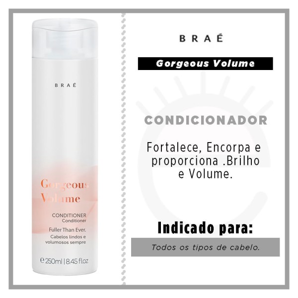 Encontraproduto.com.br - Condicionador Gorgeous Volume Braé 250ml