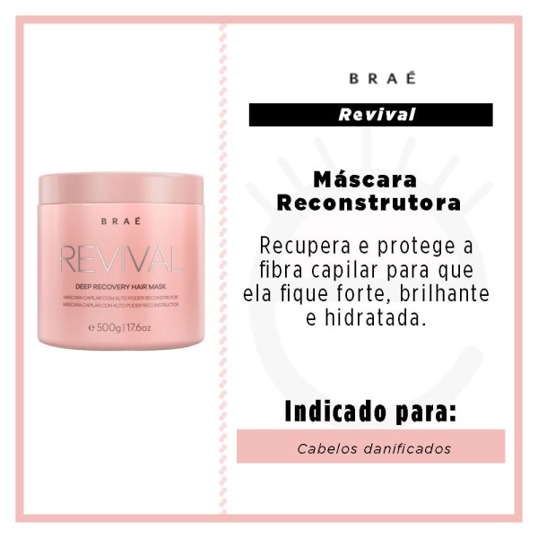 Encontraproduto.com.br - Máscara Reconstrutora Braé Revival 500g