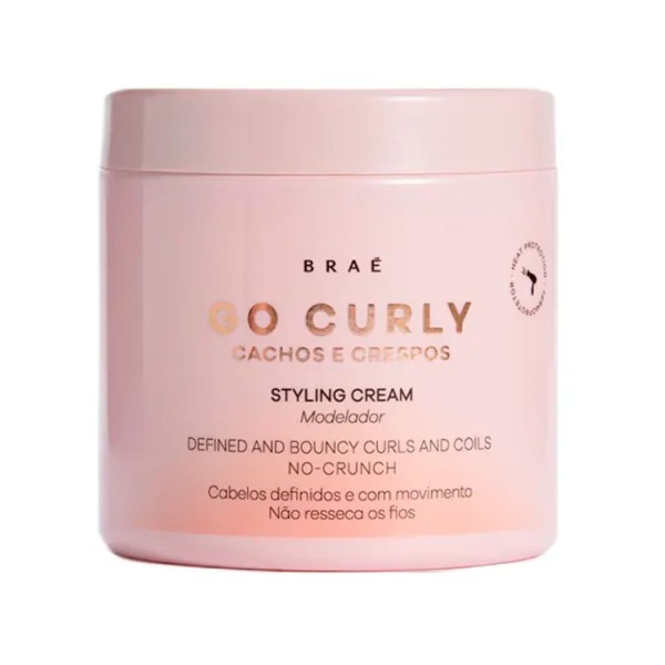 Encontraproduto.com.br - Modelador Styling Cream 500g Go Curly Cachos e Crespos - Brae