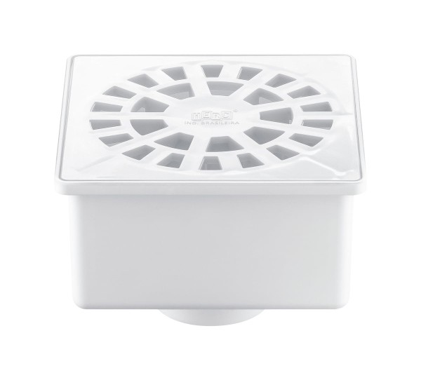 Encontraproduto.com.br - Ralo Sifonado Herc Quadrado 2269 Saida Inferior 100 x 50 x 40 (Emb. contém 1un.)