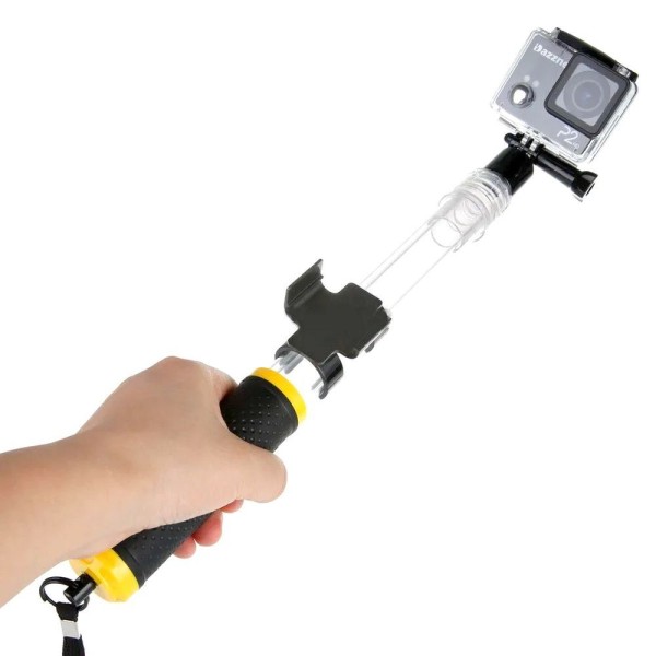 Encontraproduto.com.br - Bastão Flutuante Retrátil Prova Dágua 60cm para GoPro e Similares