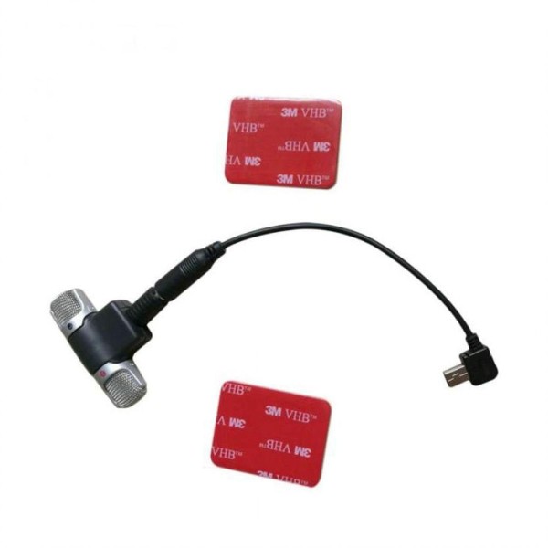 Encontraproduto.com.br - Microfone Externo + Cabo Adaptador e Adesivo GoPro Hero 3,3+,4