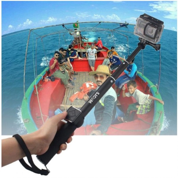 Encontraproduto.com.br - Bastão SJCam Retrátil 91cm Monopod com Controle Remoto Original